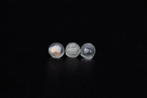 Three resin spheres Three resin spheres